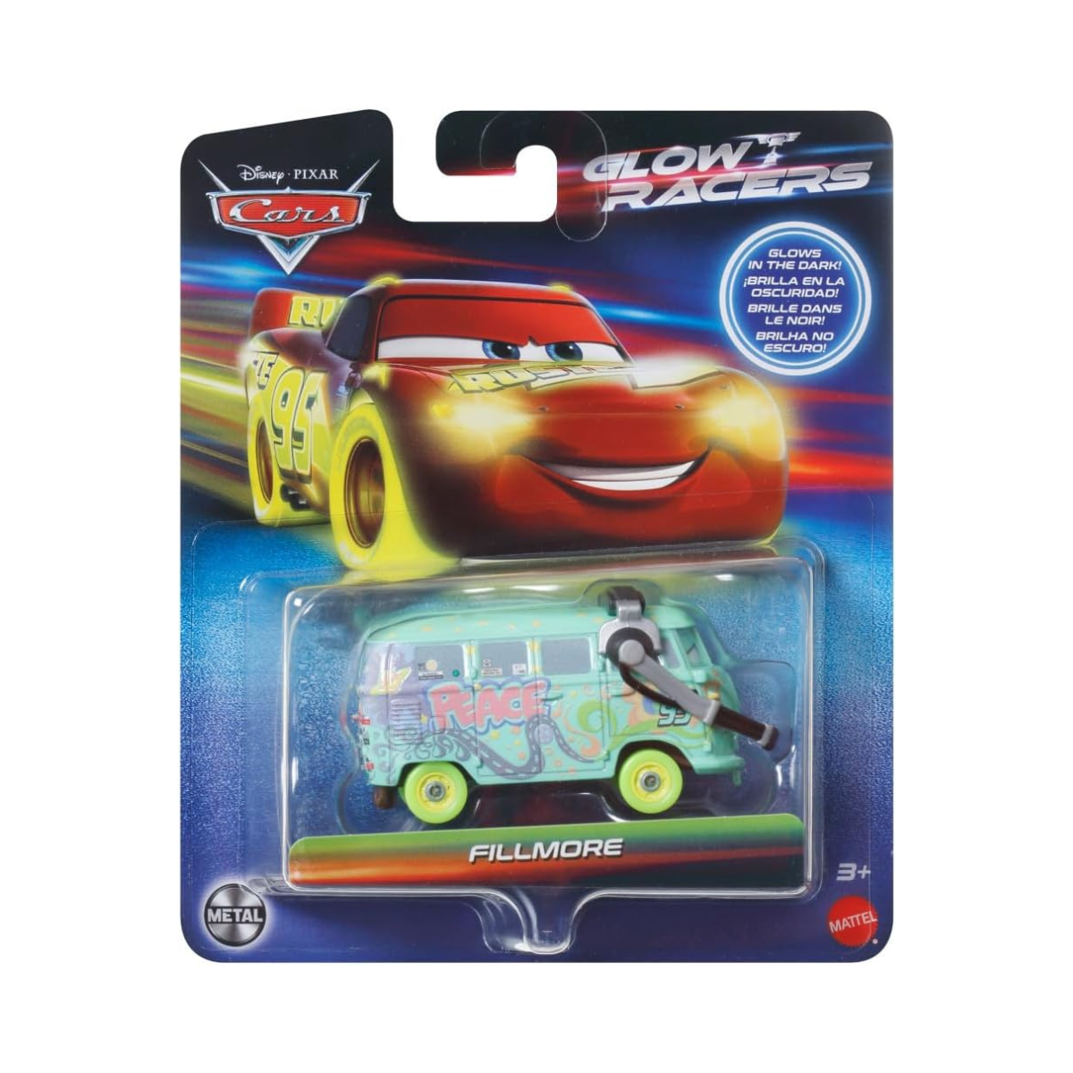Disney Cars Glow Racers Fillmore 1:55 Scale Diecast Vehicle