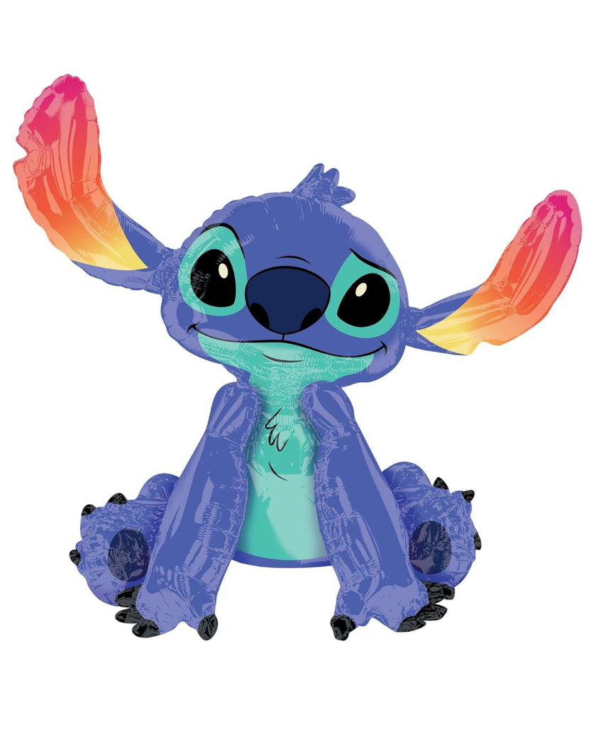 Gliding Stitch Foil Balloon, 34in x 38in - Disney Lilo & Stitch