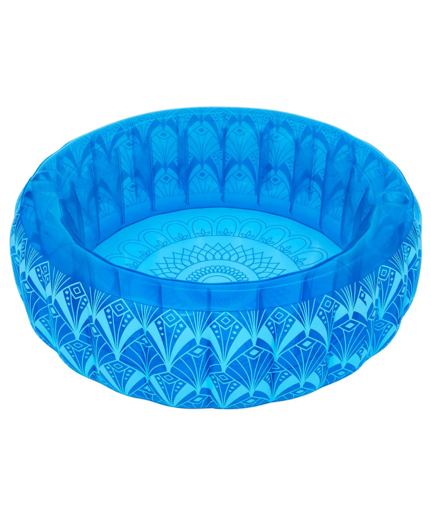 Bestway Bohemian Blue Inflatable Pool 168X53cm, Outdoor & Indoor Relaxation & Play, Family Pools, Artistic Design, Extra-wide Sidewalls For Stability, Quick Easy Setup, Perfect For Families With Kids