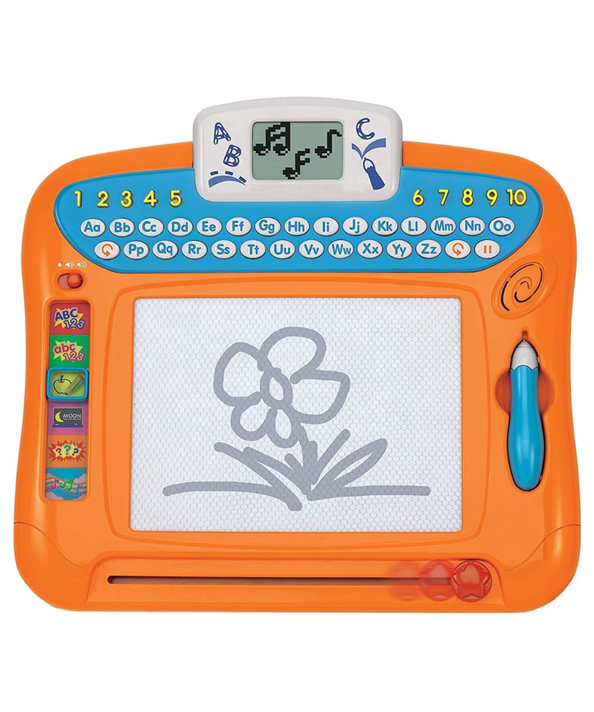 Winfun Write ’N Draw Learning Board | Educational toy Drawing Pad for Kids 2+ Years | Alphabet, Numbers & Spelling | Interactive Learning & Music Modes