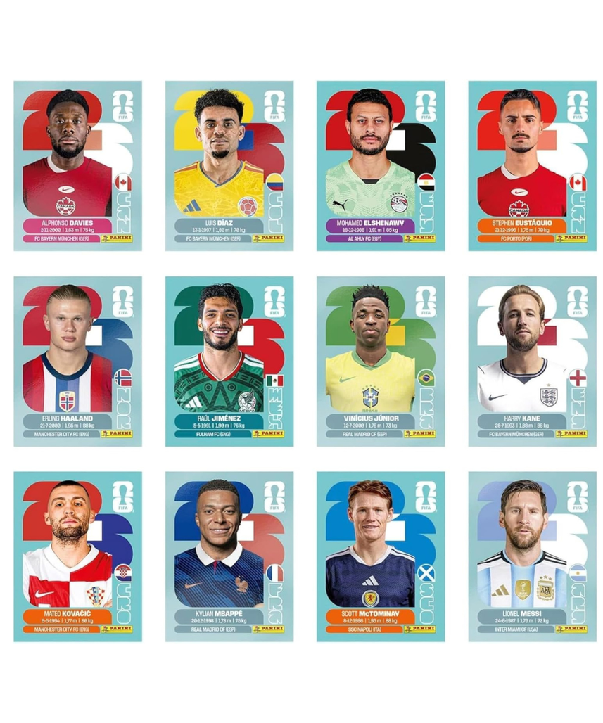 Panini FIFA World Cup 2026 Official Football Sticker Collection Booster Pack and Box, World Cup 26 Collectible Stickers for Fans and Collectors