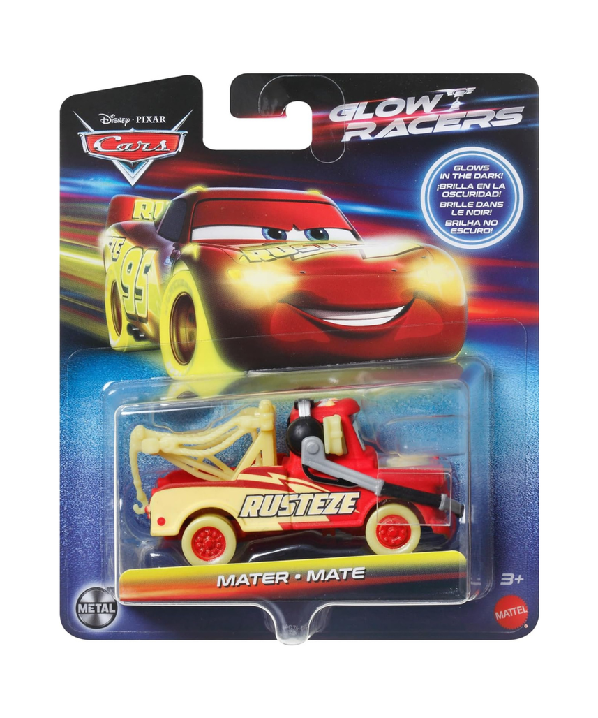 Disney Pixar Cars Glow Racers - Mater - Cars Metal