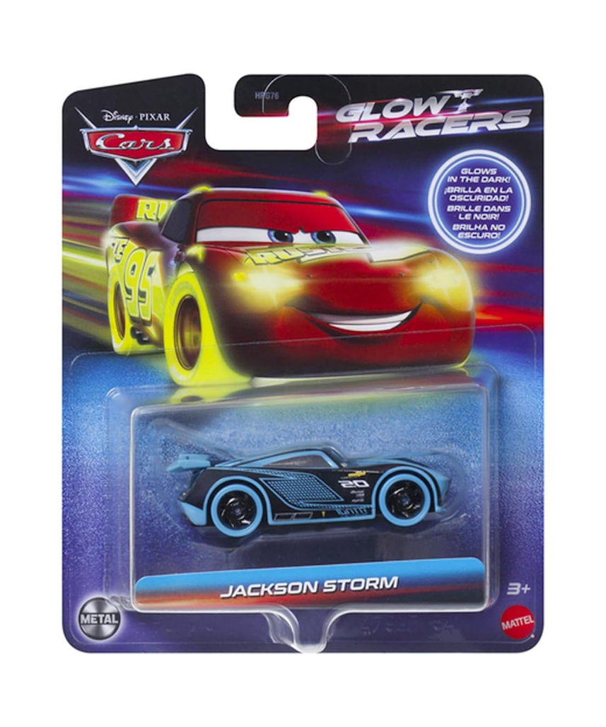 Disney Cars Jackson Storm Glow Racer Toy Vehicle from 3 Years