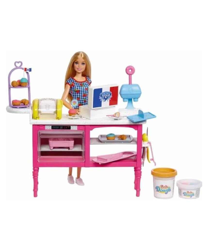 Barbie Doll and Accessories, “Malibu” Doll and 18 Pastry-Making Pieces, It Takes Two Café