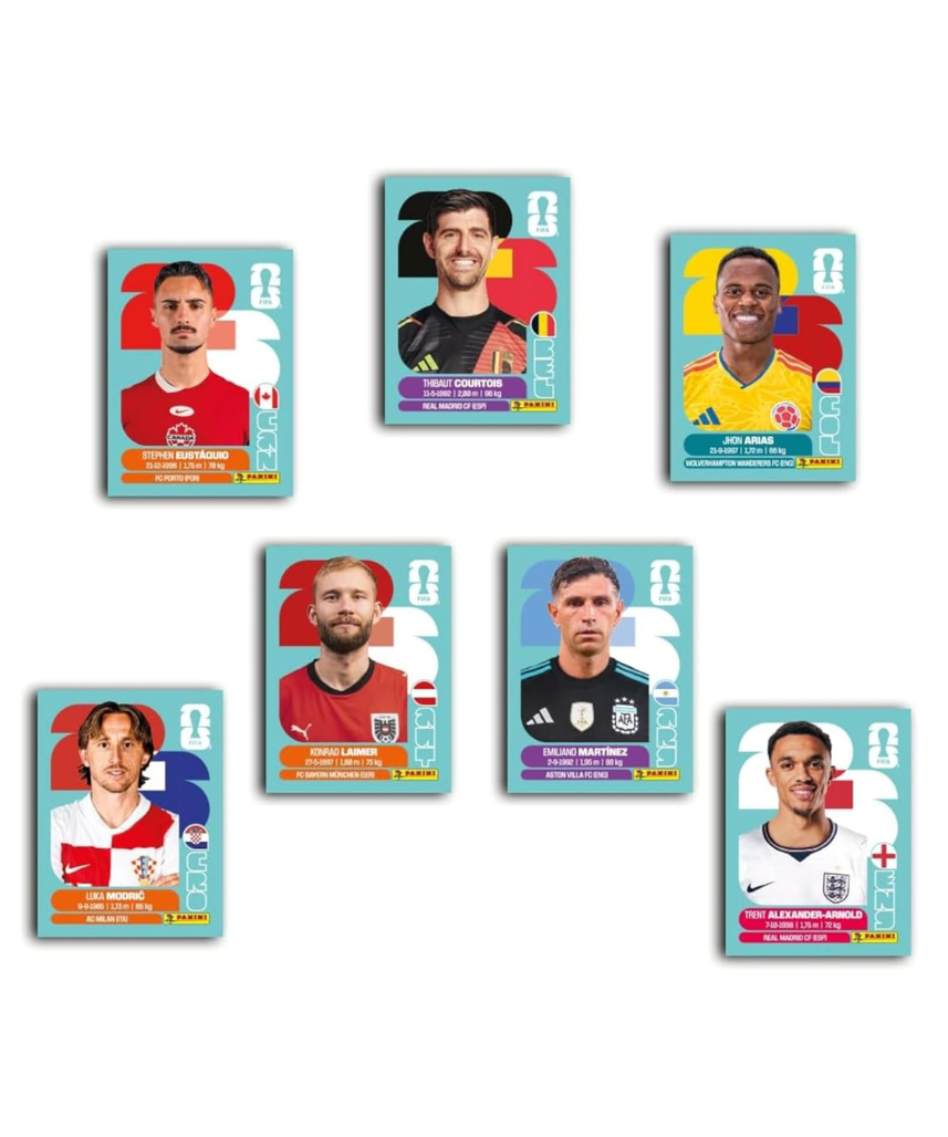 Panini FIFA World Cup 2026 Official Football Sticker Collection Booster Pack and Box, World Cup 26 Collectible Stickers for Fans and Collectors