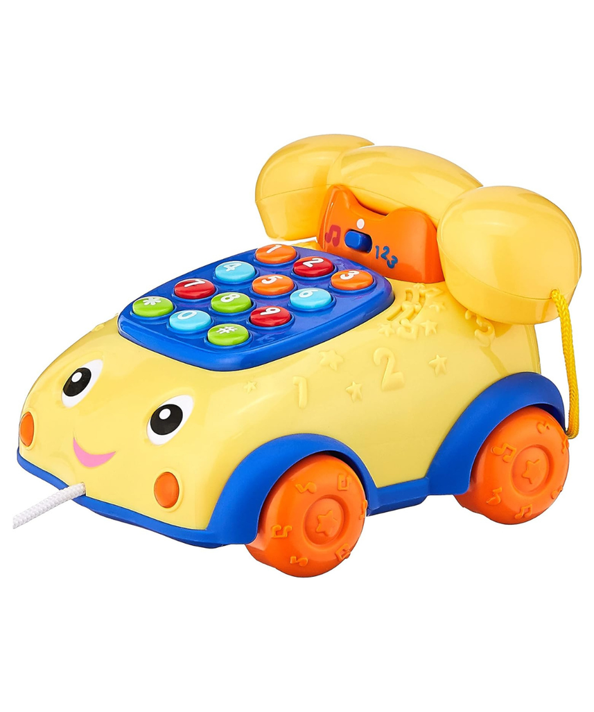 Winfun Talk N Pull Phone, Yellow