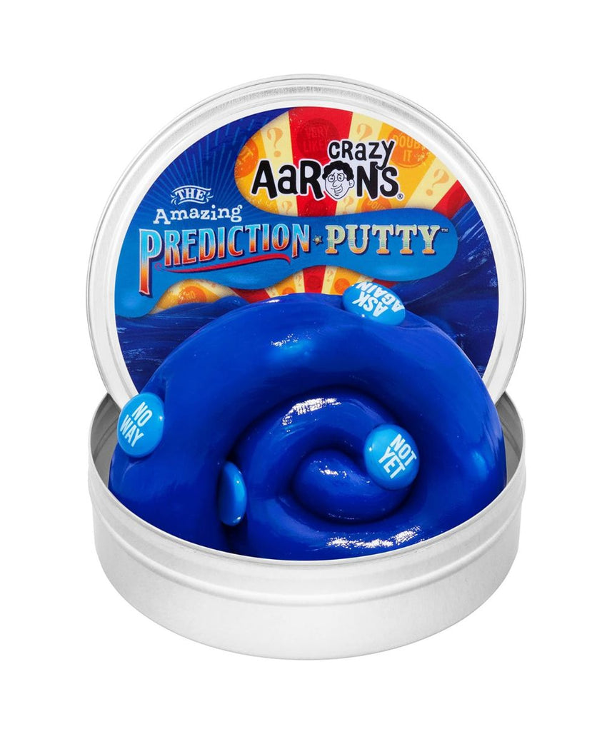 Crazy Aaron’s Amazing Prediction Thinking Putty, Interactive Fortune Reveal Sensory Putty in 4” Tin, Non-Toxic Stretchy Fidget Toy for Kids & Adults Ages 3+