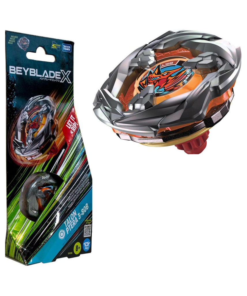 Takara Tomy Beyblade X Talon Ptera 3-80B, Balance Type Top with Customizable Parts, Bey Toy for 8+ Year Old Boys and Girls, Spinning Toys, Battle Tops