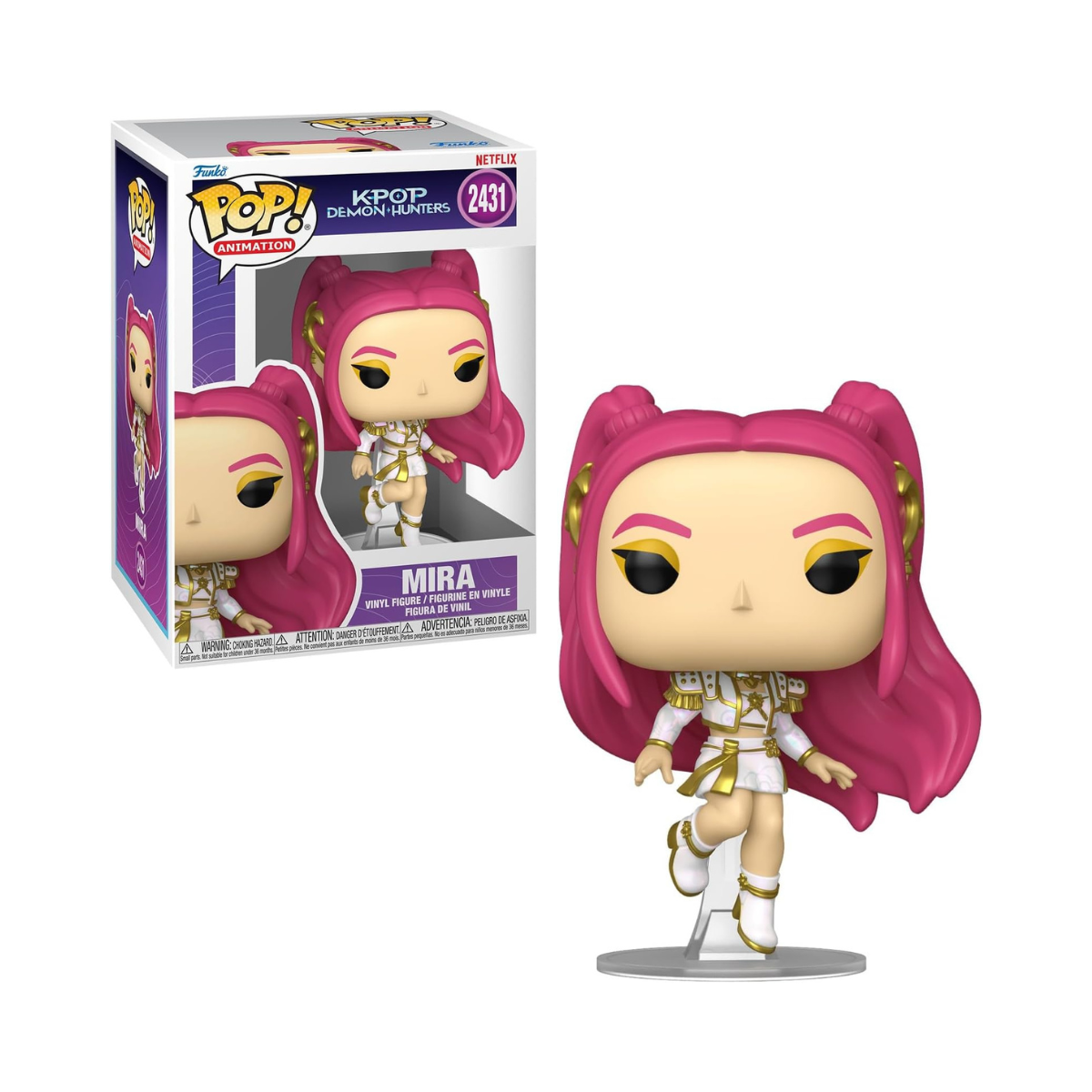Funko POP! Animation: Netflix - KPOP Demon Hunters - Mira - Collectable Vinyl Figure - Gift Idea - Official Merchandise - Toys For Kids & Adults - Model Figure for Collectors and Display | Polyvinyl chloride, standard