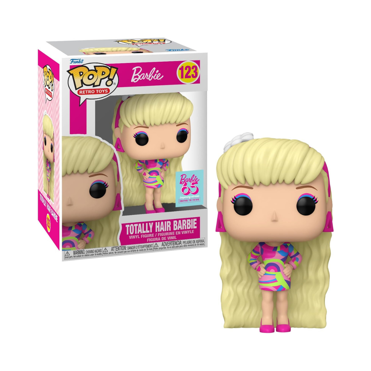 Funko Pop! Vinyl: Barbie - Totally Hair Barbie - Collectable Vinyl Figure - Gift Idea - Official Merchandise - Toys for Kids & Adults - Ad Icons Fans - Model Figure for Collectors and Display