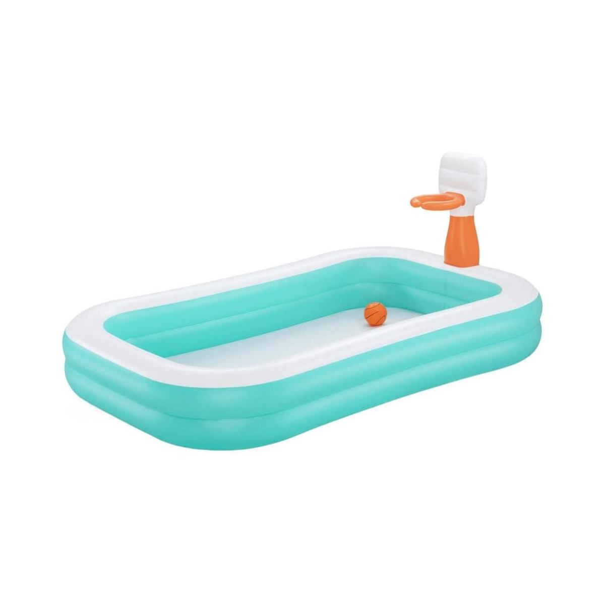 Bestway Family Pool Dunk N' Splash with Basketball Hoops 251 x 168 x 102 cm