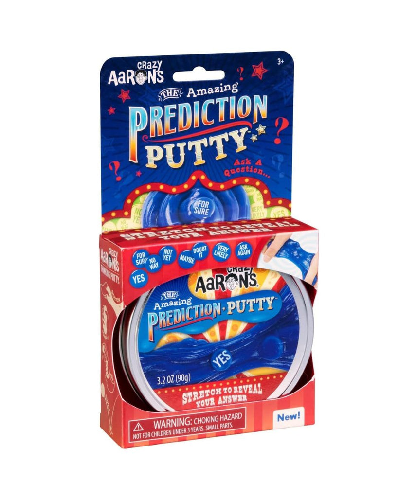 Crazy Aaron’s Amazing Prediction Thinking Putty, Interactive Fortune Reveal Sensory Putty in 4” Tin, Non-Toxic Stretchy Fidget Toy for Kids & Adults Ages 3+