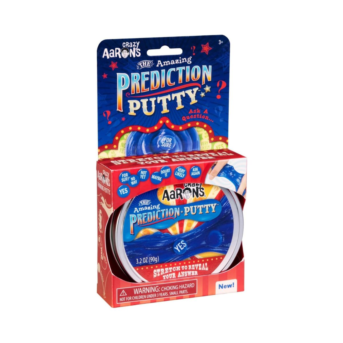 Crazy Aaron’s Amazing Prediction Thinking Putty, Interactive Fortune Reveal Sensory Putty in 4” Tin, Non-Toxic Stretchy Fidget Toy for Kids & Adults Ages 3+