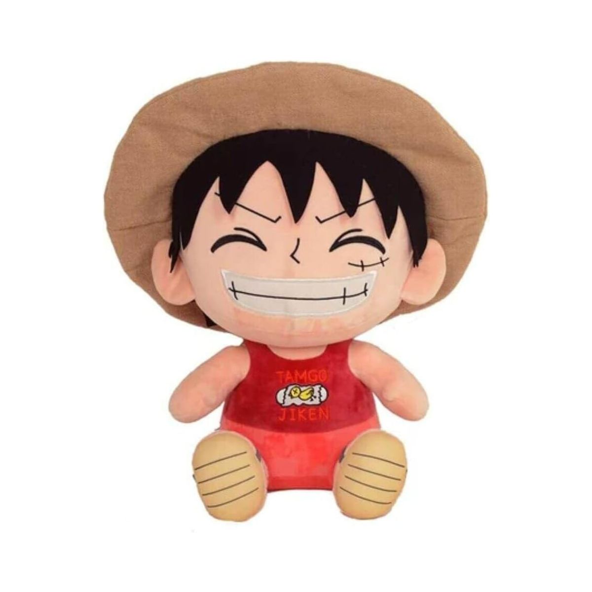 SAKAMI One Piece Luffy Plush Figure 25cm, Official Licensed Monkey D. Luffy Stuffed Toy, Soft Anime Plush for Kids & Collectors