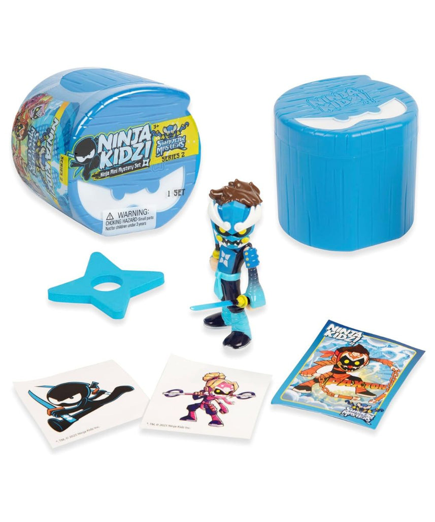 Ninja Kidz Mini Mystery Set, Official Licensed Surprise Toy Pack with Mystery Figure, Trading Card, Stickers & Foam Ninja Star