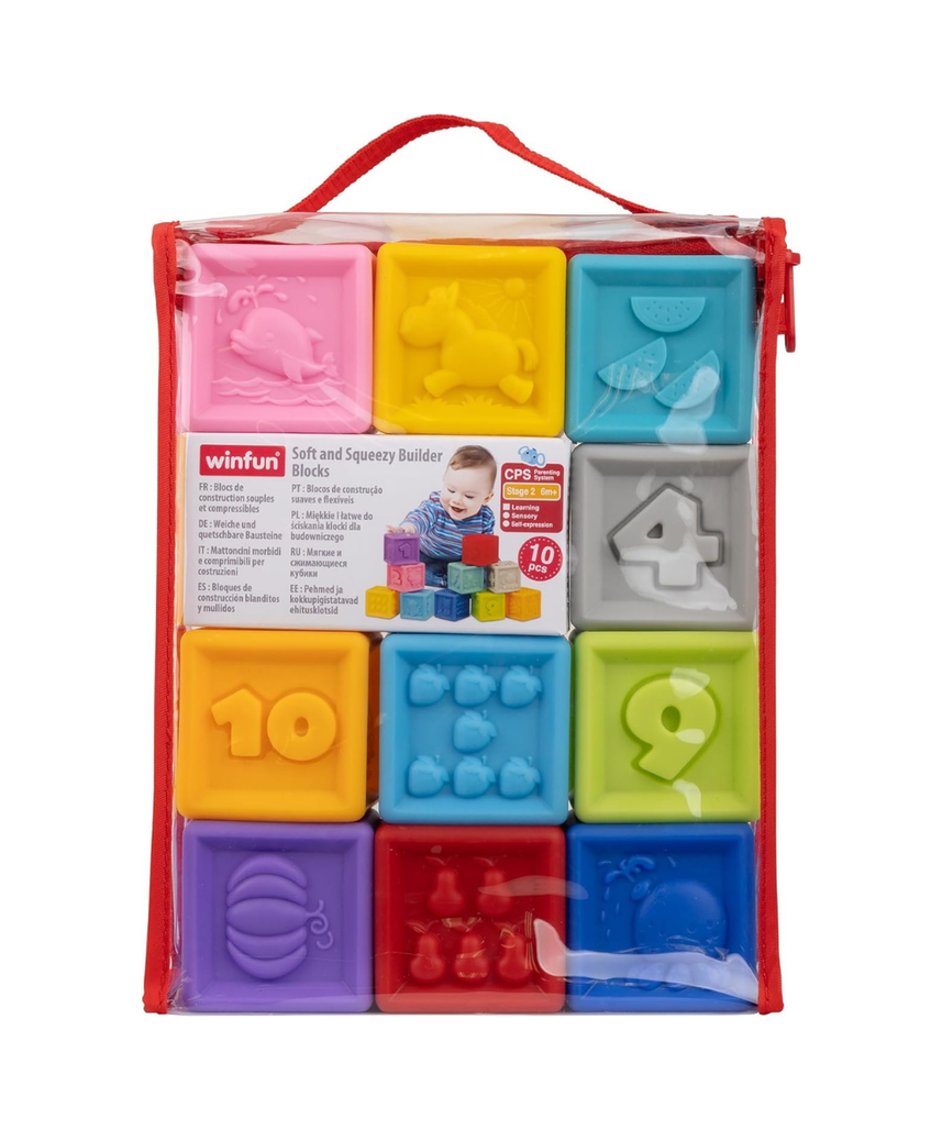 Soft and Squeezy Builder Blocks 6M+