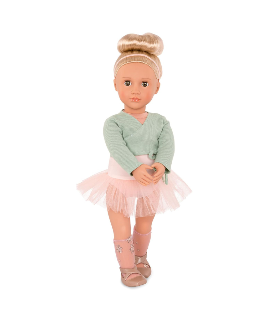 Our Generation - 18 Inch Doll - Viola - Blonde Hair and Brown Eyes - Balerina - Pretend Play - Toys for children from 3 years old