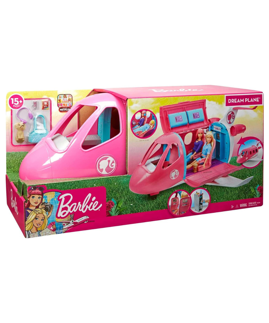 Barbie Dreamplane Transforming Playset with Working Features and 15+ Pieces
