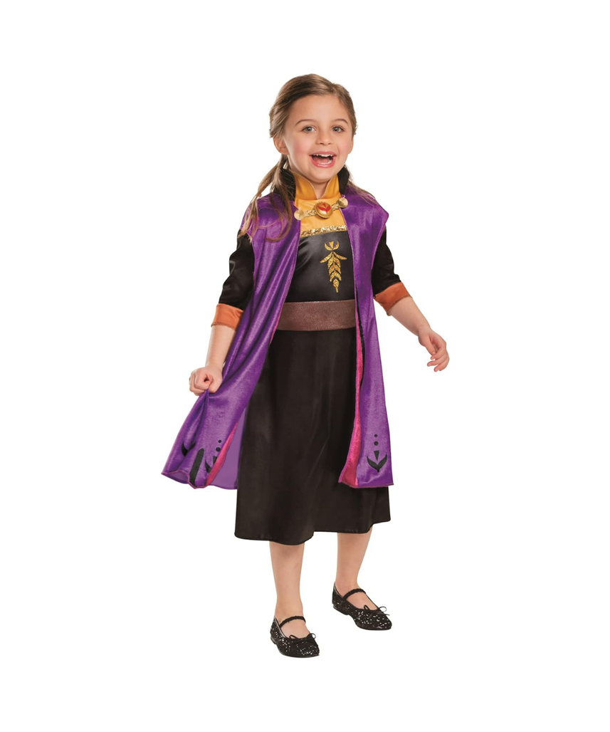 Disguise Disney Anna Frozen 2 Classic Girls' Halloween Costume Purple, 3T-4T