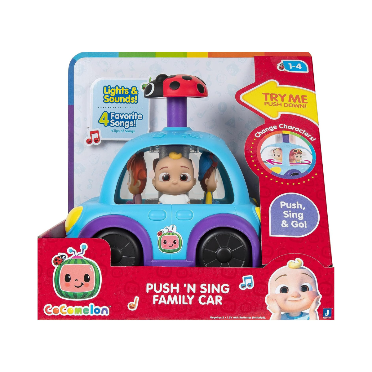 Cocomelon Vehicle Push N Sing