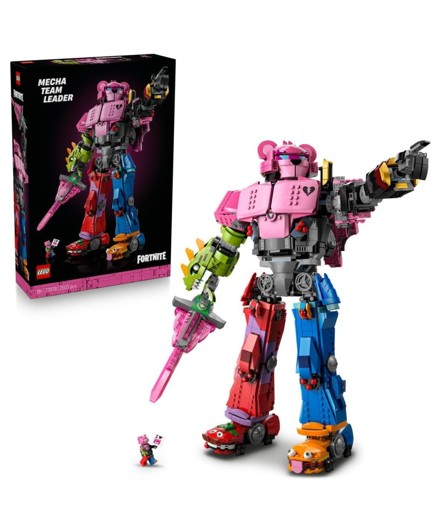 LEGO Fortnite Mecha Team Leader Figure - Display Model Kit incl. a Sword & a Minifigure - Collectible Gift for Adult Video Gaming Fans - 77078