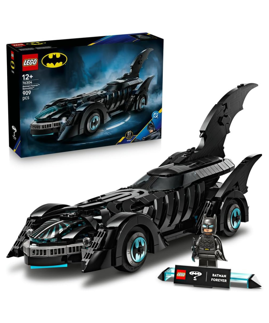 LEGO DC Batman Forever Batmobile - Super Hero Car Toy with a Minifigure - incl. an Opening Cockpit & Detailed Interior - Gift for 12+ Year Old Boys, Teenagers & Adult Fans - 76304