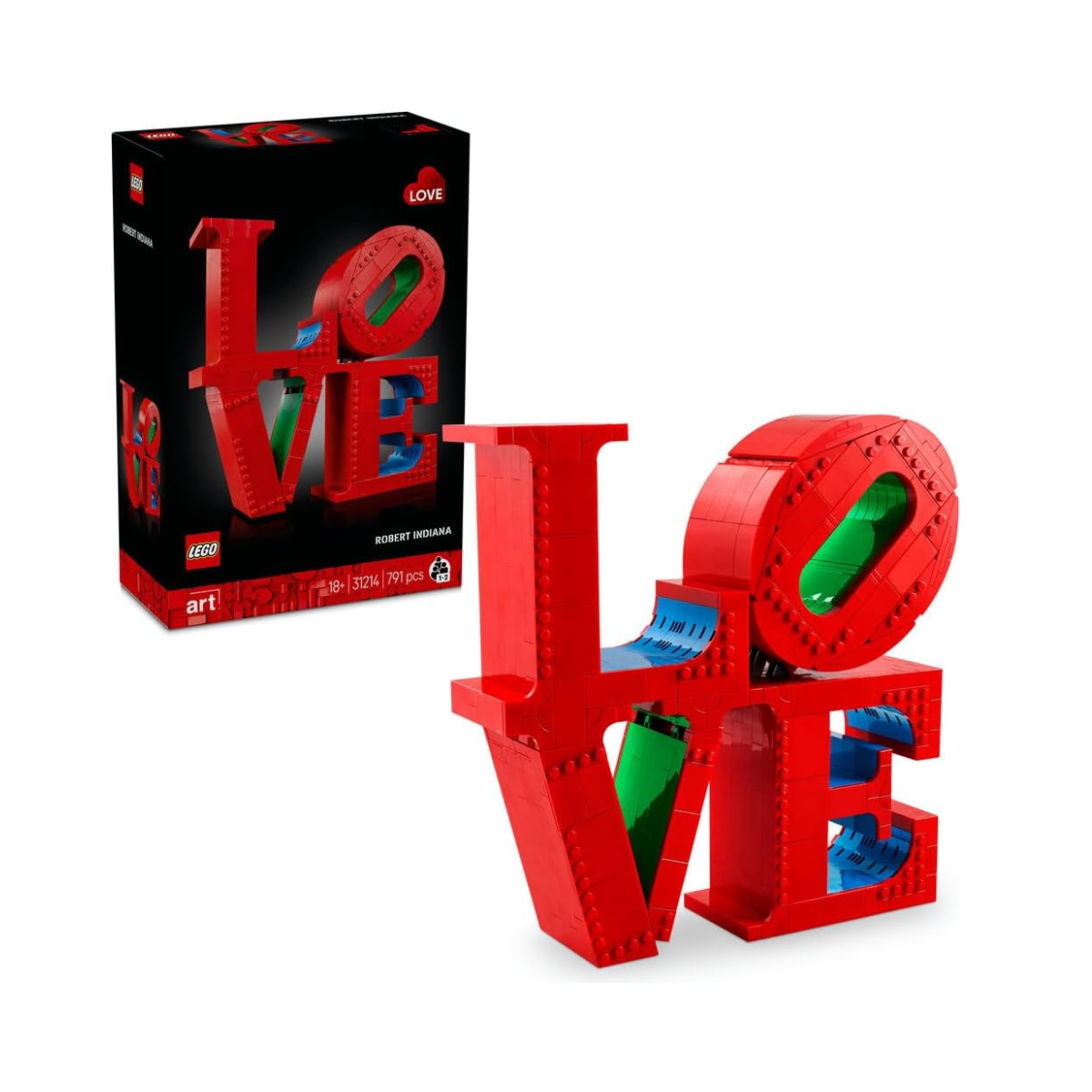 LEGO Art LOVE Building Set - Sculpture Model Kit for Adults to Build - Home Office Decor Piece - DIY Gift for Women & Men - Valentine's Day Treat - 31214