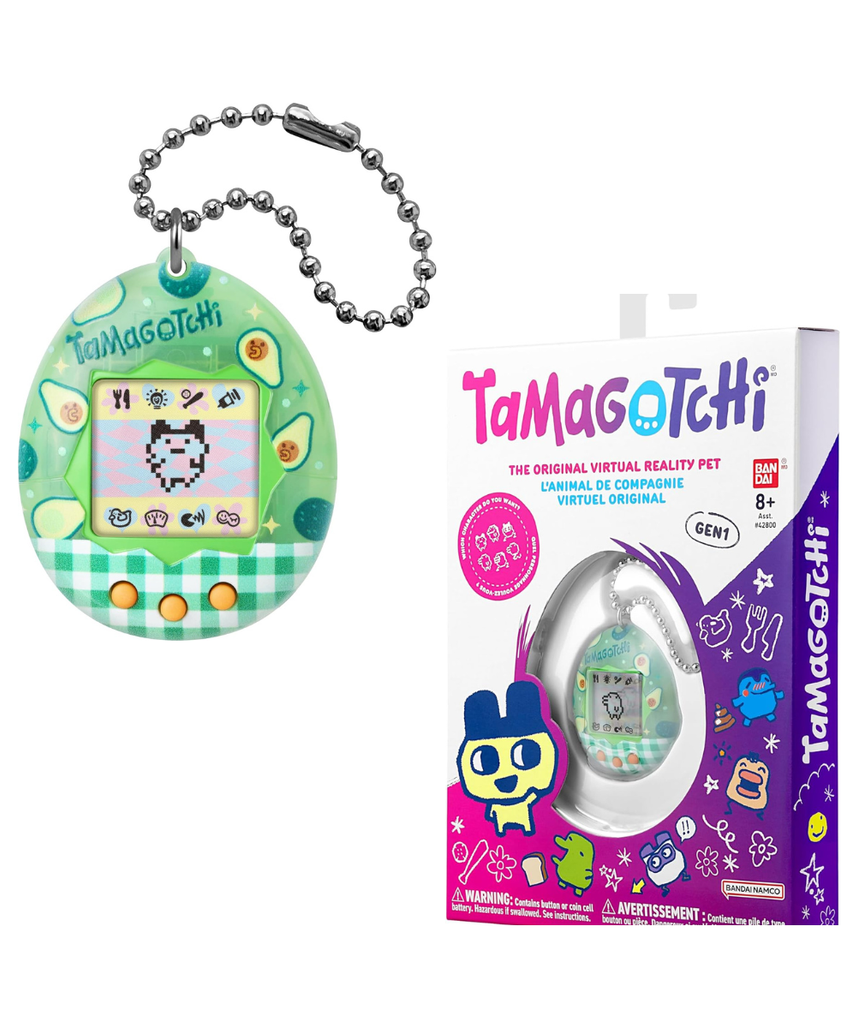 BANDAI, Tamagotchi Virtual Pet Original Avocado Mix Multicolor 46162, Electronic Toy for Over 8 Years Your Favorite Electronic Pet with New Designs to Collect