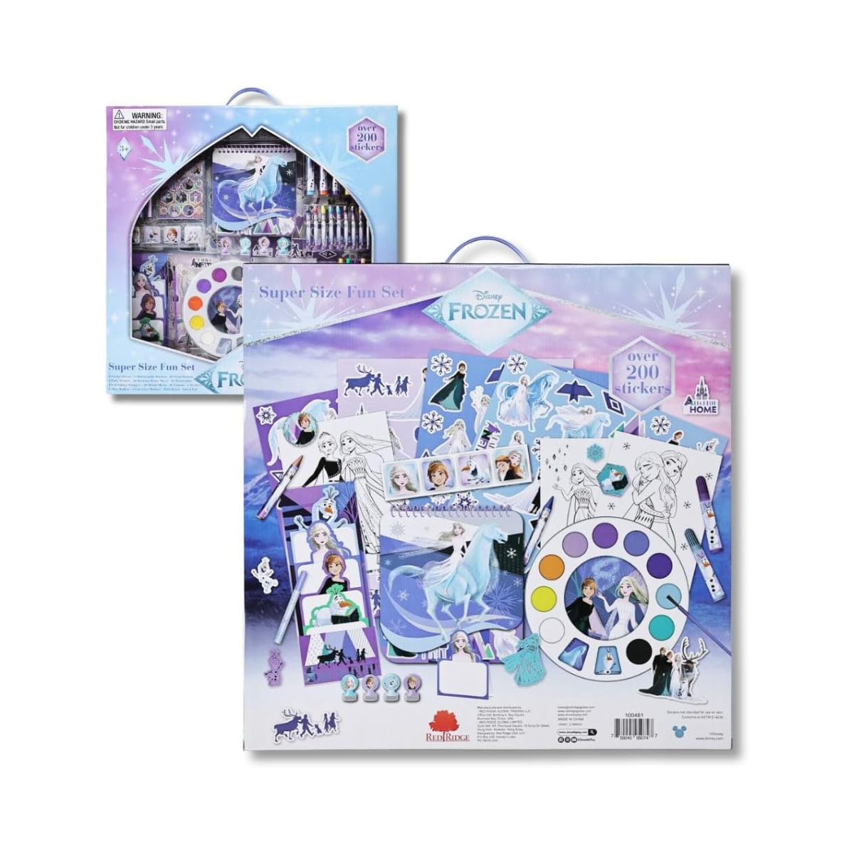 Disney Frozen Arts & Craft Kit for Girls, Super Size Fun Set with Stickers, Markers, Crayons & Paint - 200+ Pieces for Kids 3+