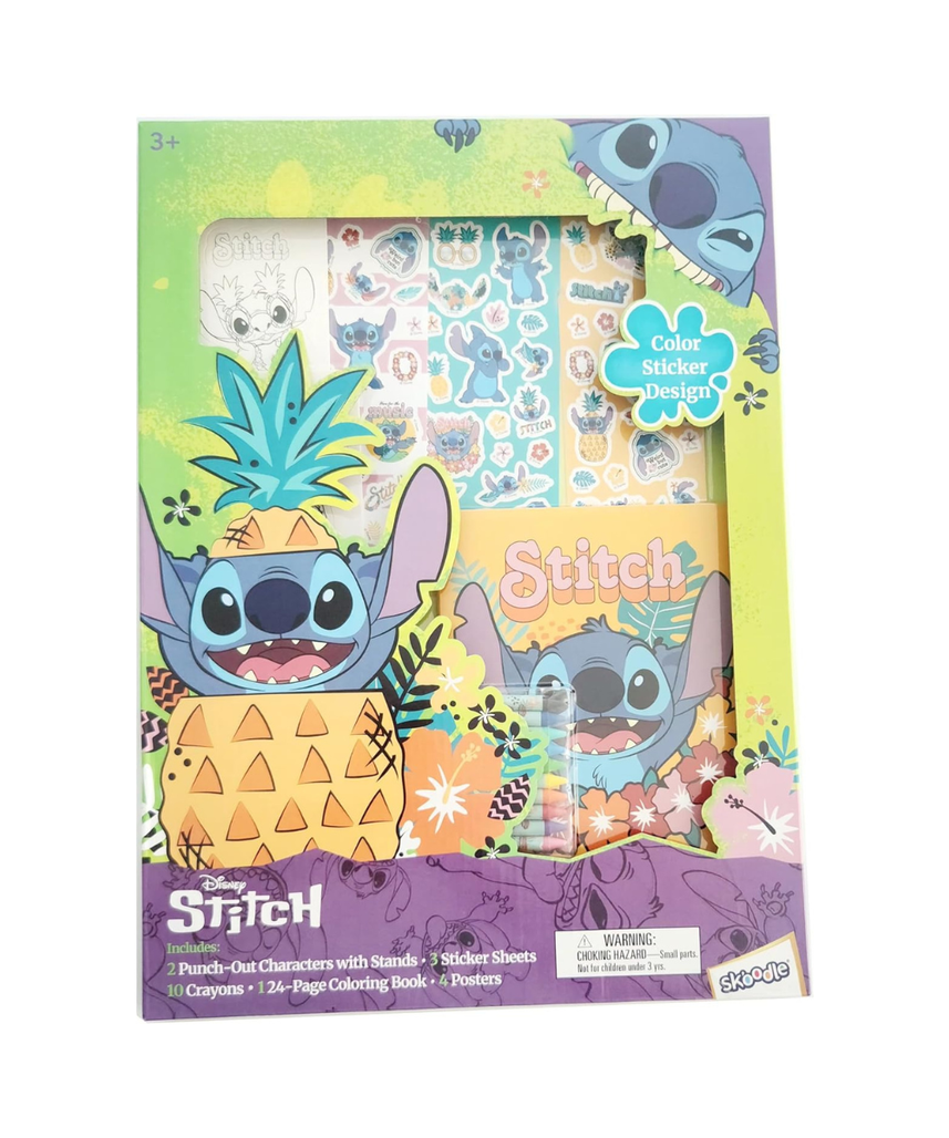Skoodle Disney Stitch Coloring and Design Super Activity Book with Stickers for 3+ Year Kids