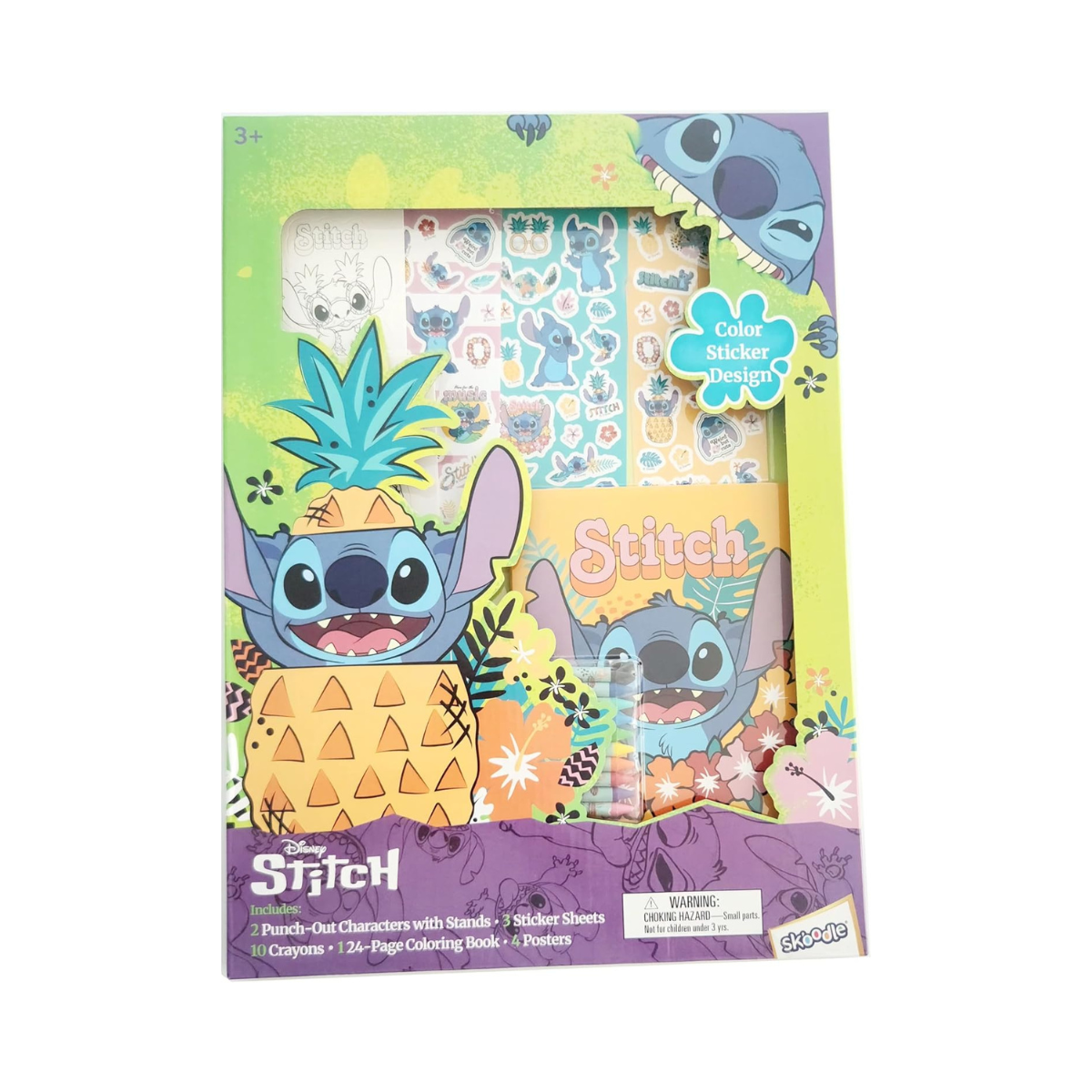 Skoodle Disney Stitch Coloring and Design Super Activity Book with Stickers for 3+ Year Kids