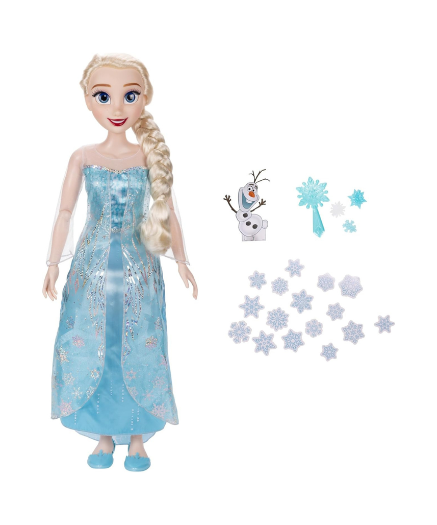 Disney Princess Elsa Doll Playdate 32-Inch, Detailed Design Inspired By The Iconic Character, Articulated Doll, With A Molded Dress, Creative Play, Ideal Gift, For Collectors, 3 Years+