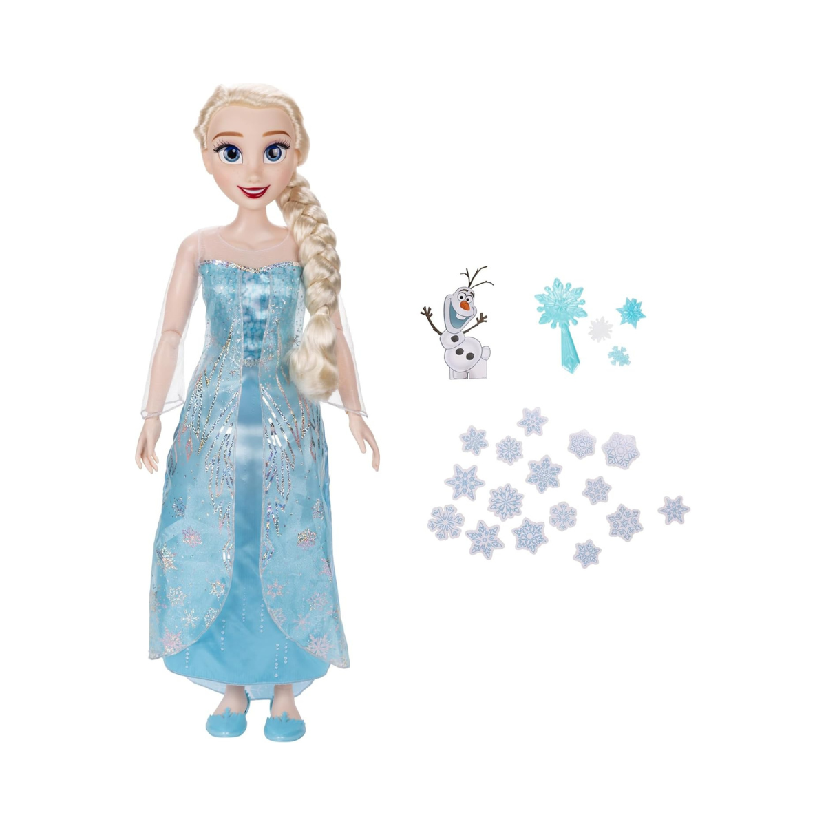 Disney Princess Elsa Doll Playdate 32-Inch, Detailed Design Inspired By The Iconic Character, Articulated Doll, With A Molded Dress, Creative Play, Ideal Gift, For Collectors, 3 Years+