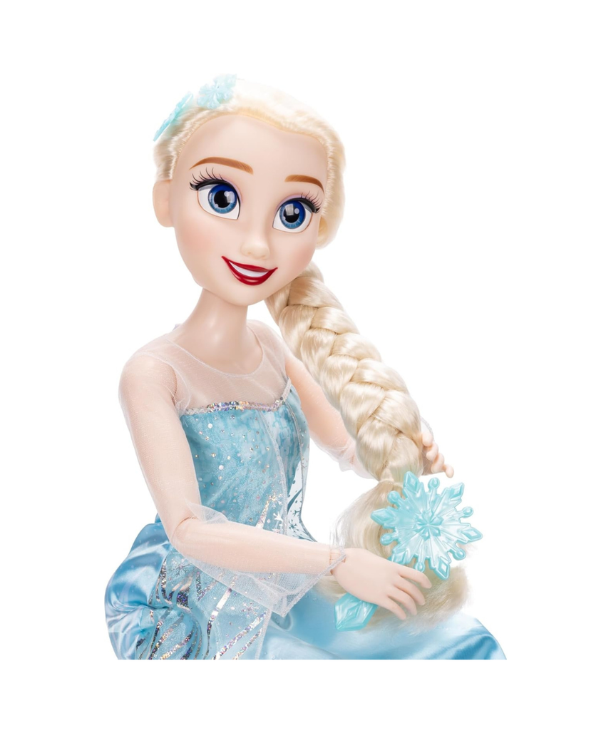 Disney Princess Elsa Doll Playdate 32-Inch, Detailed Design Inspired By The Iconic Character, Articulated Doll, With A Molded Dress, Creative Play, Ideal Gift, For Collectors, 3 Years+