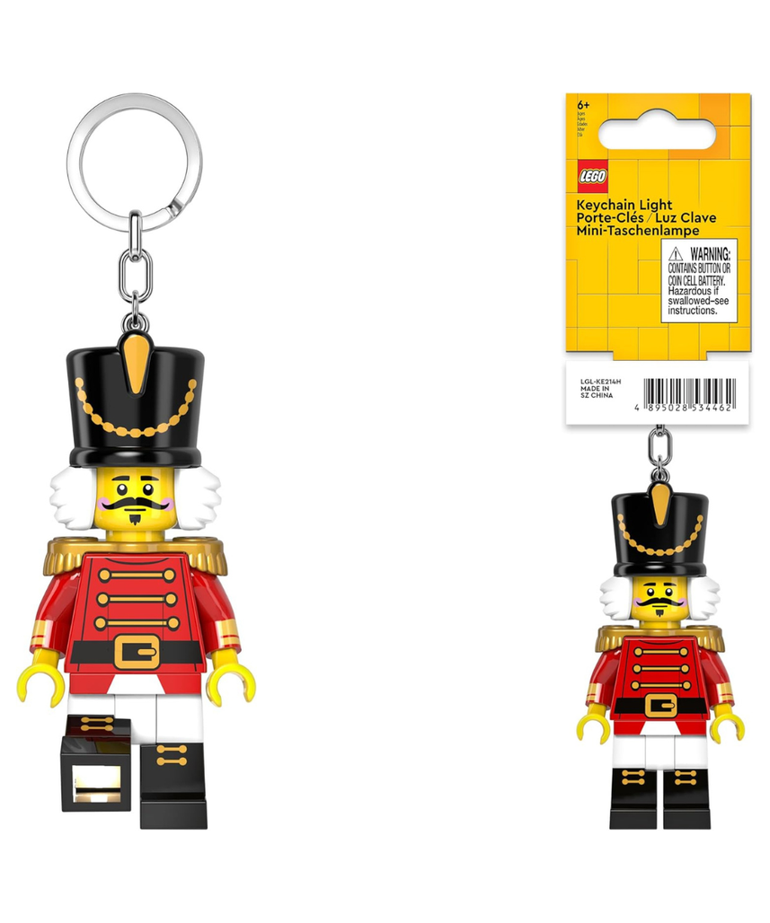 IQ Lego Minifigures Keychain Light - Nutcracker - 3 Inch Tall Figure (KE214H)