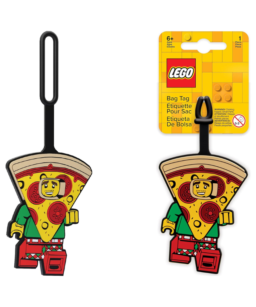 IQ Lego Classic Pizza Guy Silicone Bag Tag (52935)