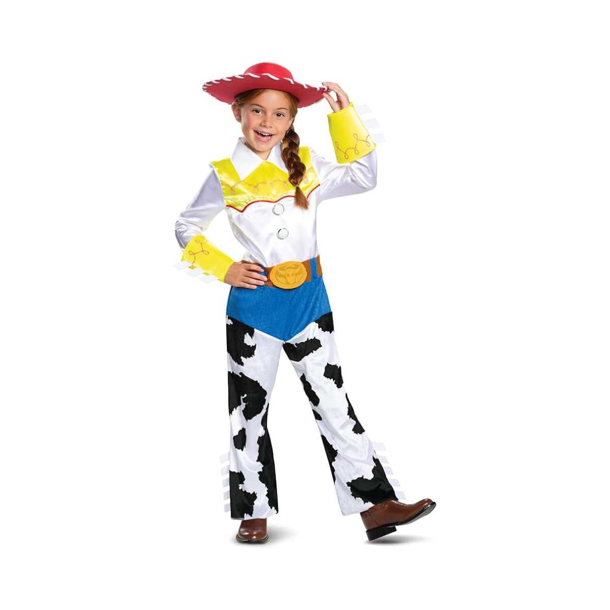 Disguise Disney Pixar Jessie Toy Story 4 Deluxe Girls Costume, Medium (7-8)