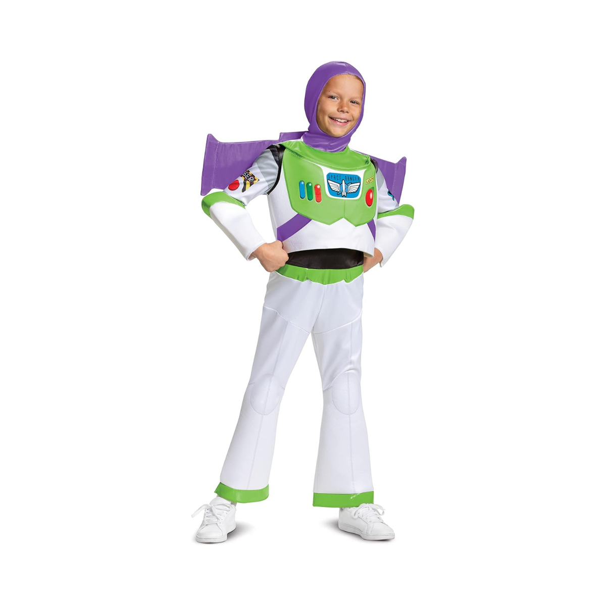 Disney Pixar Buzz Lightyear Toy Story 4 Deluxe Boys' Costume, Medium (7-8)