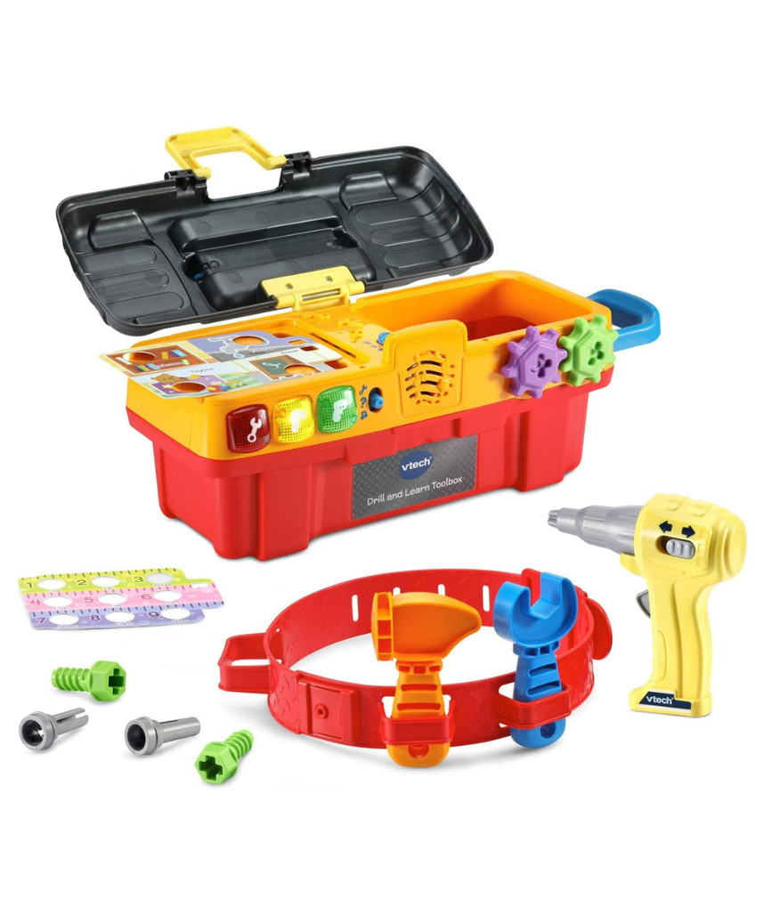 VTech Drill and Learn Toolbox Pro Interactive Learning Tool Set for Toddlers Multicolour 2+