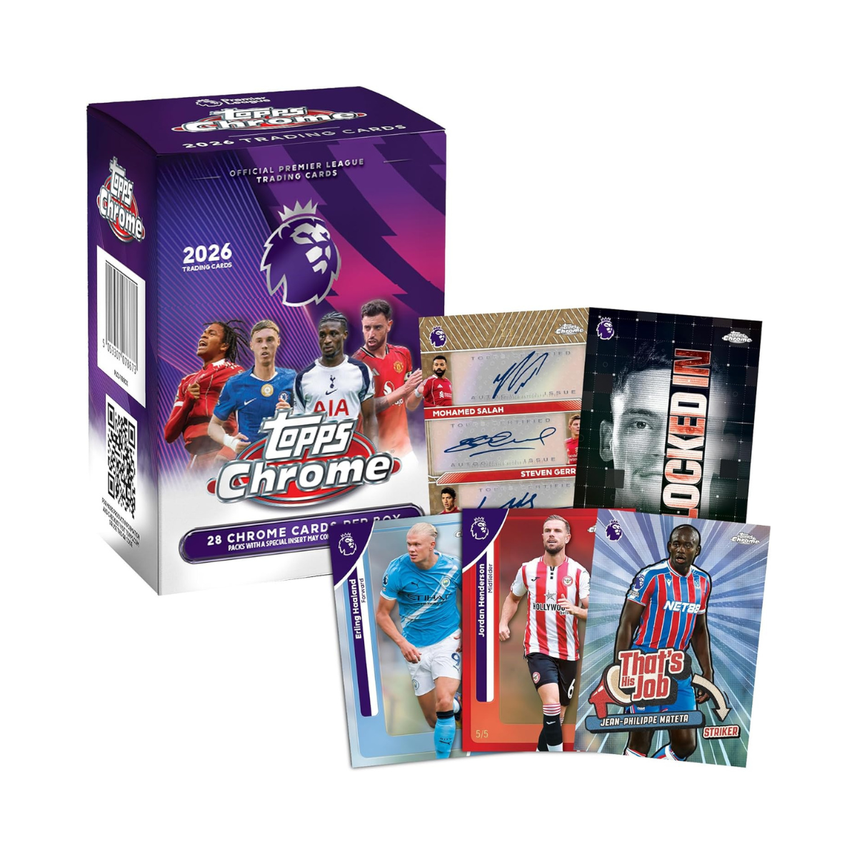 2026 Topps Chrome Premier League Soccer Value Box Factory Sealed Trading Cards