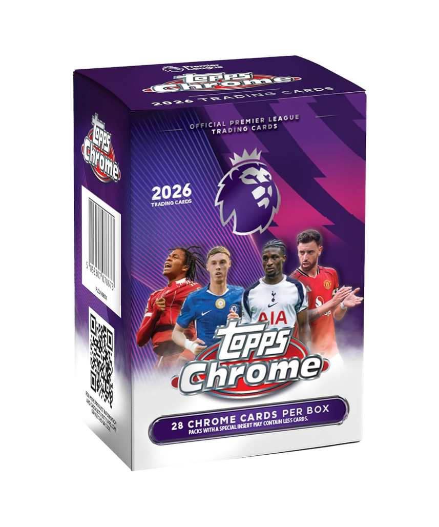 2026 Topps Chrome Premier League Soccer Value Box Factory Sealed Trading Cards