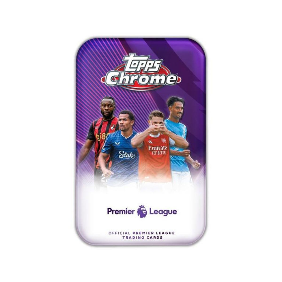 Topps Chrome Premier League 2026 Chrome Tin 5 Packs 20 Cards Factory Sealed