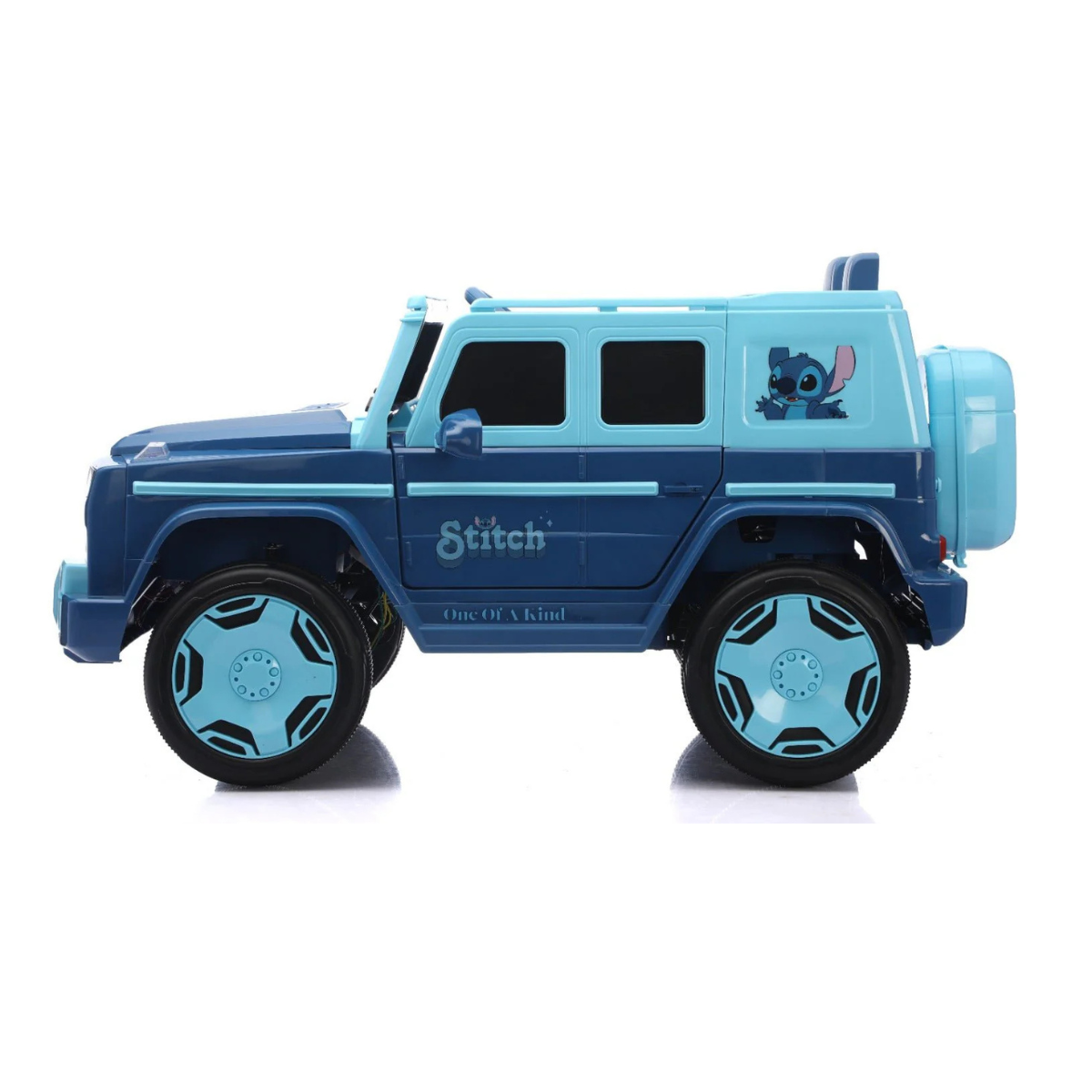 Stitch Kids 12V Electric Ride-On Pickup Truck with Remote Control, 4 Wheel Drive, Bluetooth Music Player, Blue Ride-On Car for Kids Ages 3+