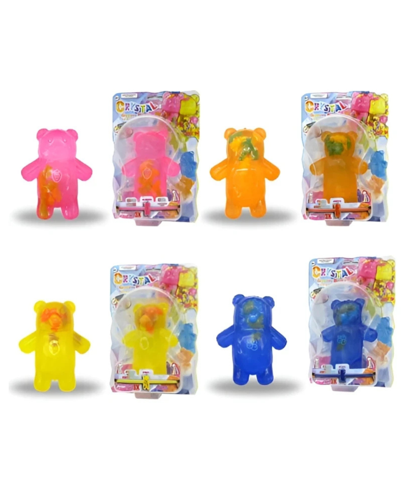 BTF Crystal Gummy Bears Forever Series Stretchable Character Figure 14 cm, Random Color Collectible Toy for Kids, Ages 3+