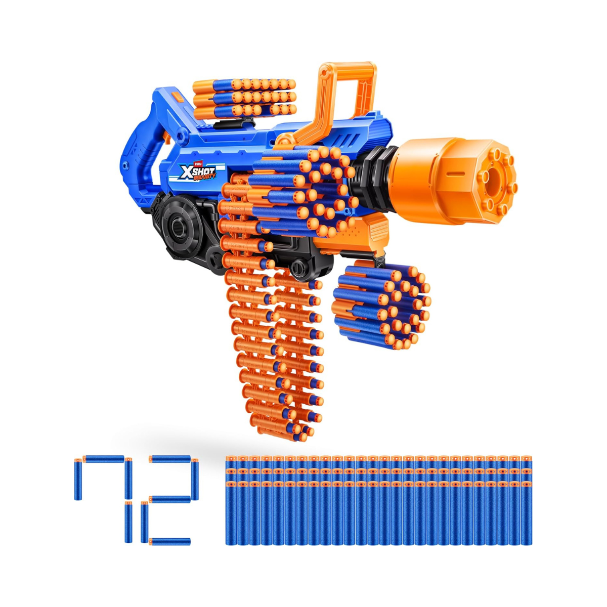 XSHOT Insanity Smoking Barrel Blaster with 72 Air Pocket Technology Darts by ZURU, Dart Blaster with Smoking Mechanism Outdoor Toy for Boys and Girls, Teens and Adults Aged 8+