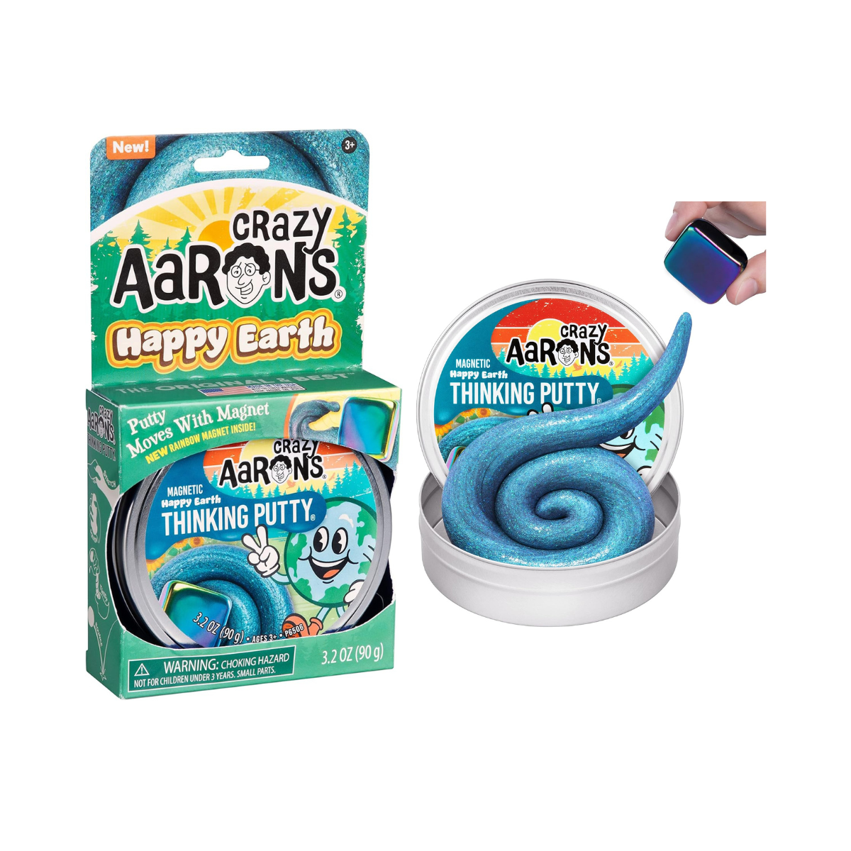 Crazy Aaron’s Magnetic Storms® Happy Earth Thinking Putty®