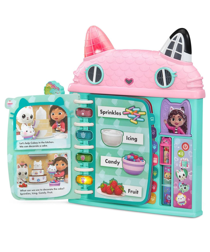 VTech Gabby’s Dollhouse Cat-a-Vator Discovery Book – Interactive Learning Toy for Kids 3+ Years