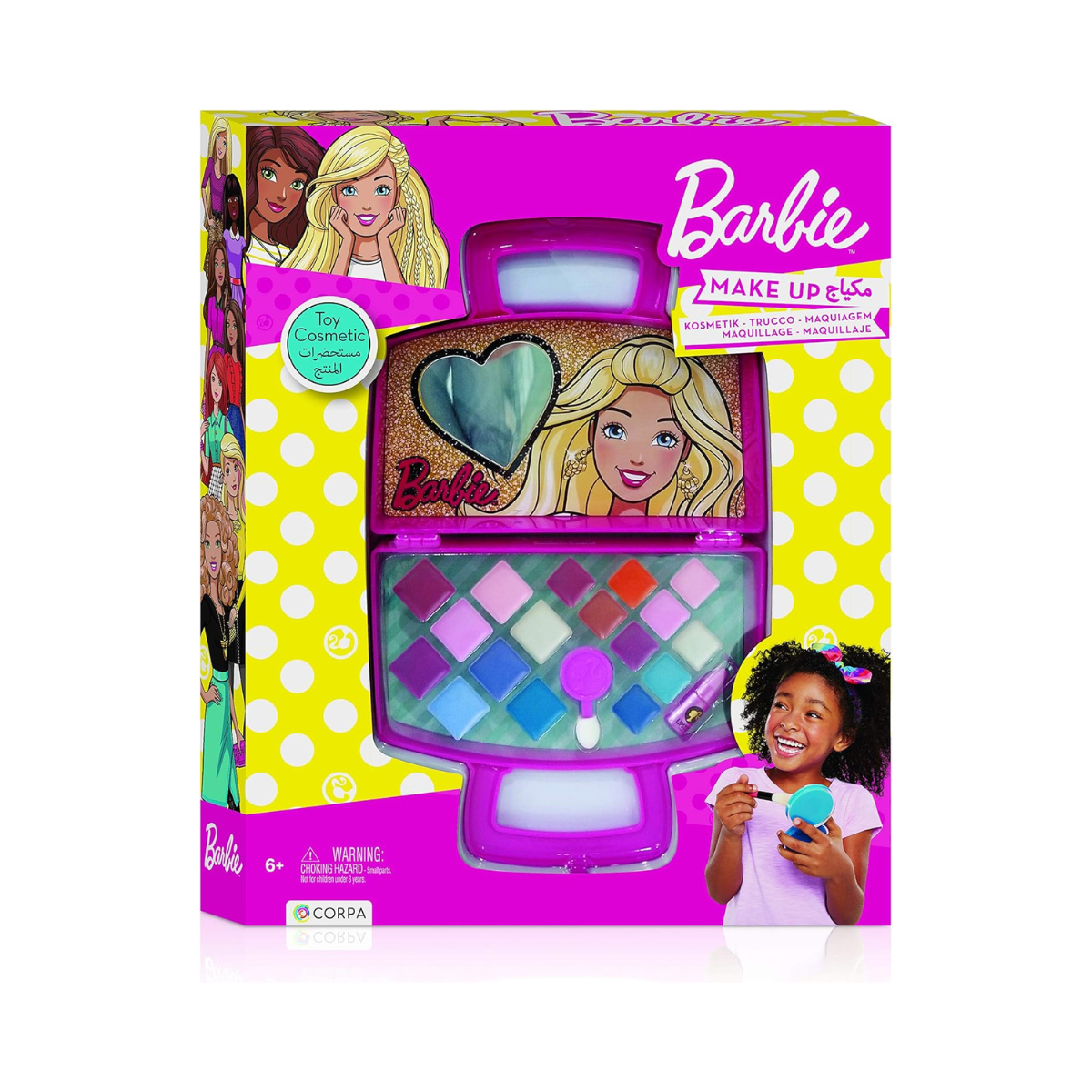 Barbie Plastic Bag with Cosmetics in a Box with Capitone