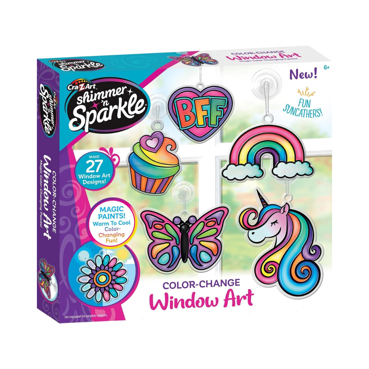 Shimmer and Sparkle Cra-Z-Art Shimmer â€˜N Sparkle Color Change Window Art
