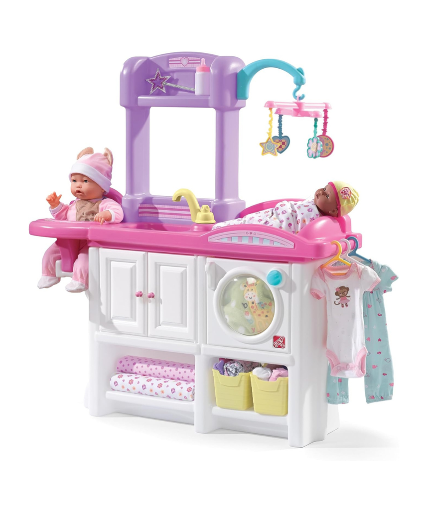 Step2 Love & Care Deluxe Nursery 847100 Roleplay Set, All-in-One Doll Care Station, Kids 2–7 Years